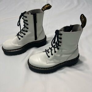Dr. Martens white Jadon boots.  Women’s size 7.